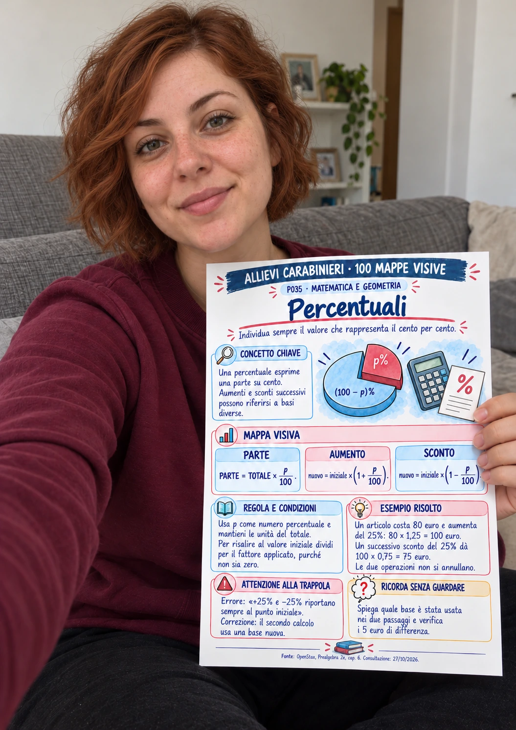 Mappa Percentuali stampata